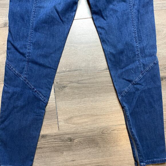 AG Adriano Goldschmied The Reagan Paneled Zippy Skinny Mid Rise Jeans Size 31R - Picture 5 of 10